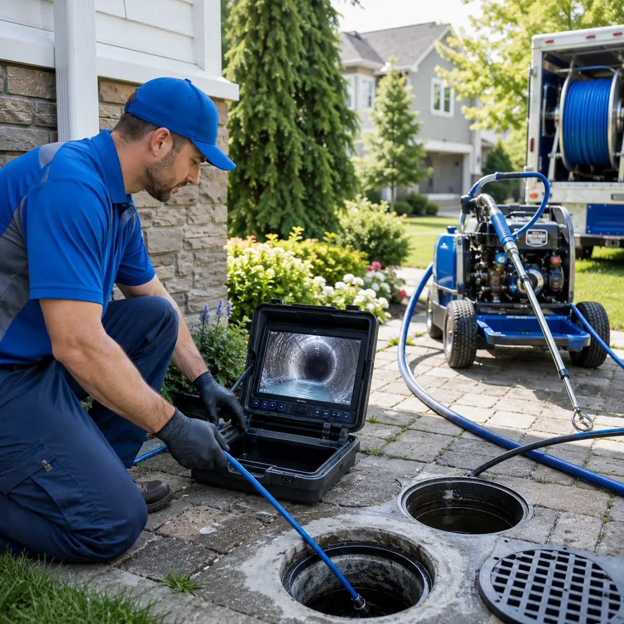 Outdoor drain cleaning professionals serving Dallas, TX